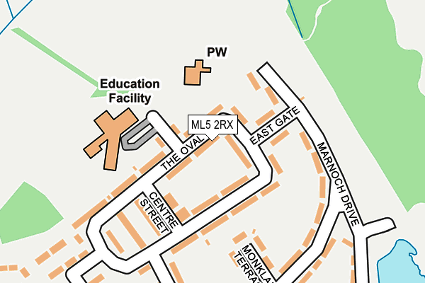 ML5 2RX map - OS OpenMap – Local (Ordnance Survey)