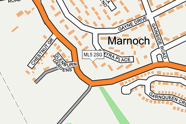 ML5 2SG map - OS OpenMap – Local (Ordnance Survey) ML5 2SG map - OS OpenMap – Local (Ordnance Survey)