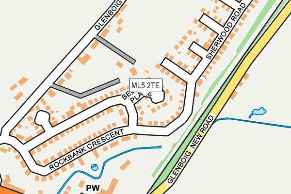 ML5 2TE map - OS OpenMap – Local (Ordnance Survey)