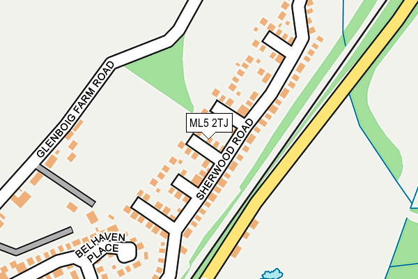 ML5 2TJ map - OS OpenMap – Local (Ordnance Survey) ML5 2TJ map - OS OpenMap – Local (Ordnance Survey)
