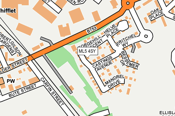 ML5 4SY map - OS OpenMap – Local (Ordnance Survey) ML5 4SY map - OS OpenMap – Local (Ordnance Survey)