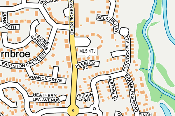 ML5 4TJ map - OS OpenMap – Local (Ordnance Survey) ML5 4TJ map - OS OpenMap – Local (Ordnance Survey)