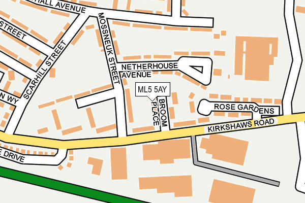 ML5 5AY map - OS OpenMap – Local (Ordnance Survey) ML5 5AY map - OS OpenMap – Local (Ordnance Survey)