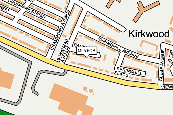 ML5 5QB map - OS OpenMap – Local (Ordnance Survey) ML5 5QB map - OS OpenMap – Local (Ordnance Survey)