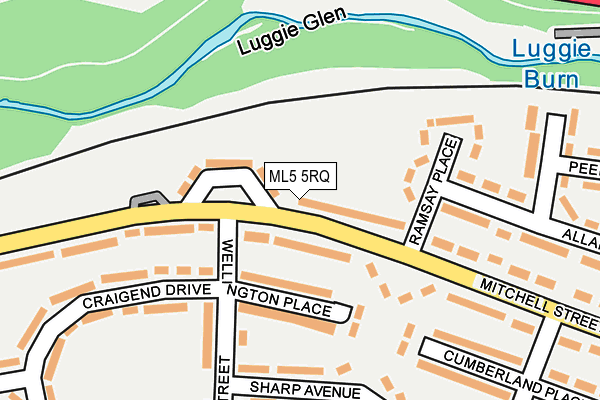 ML5 5RQ map - OS OpenMap – Local (Ordnance Survey) ML5 5RQ map - OS OpenMap – Local (Ordnance Survey)