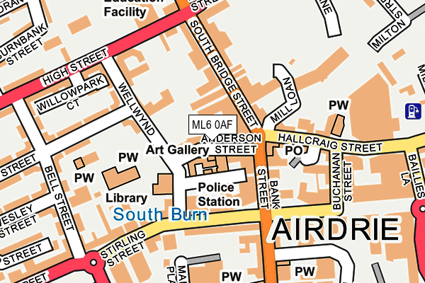 ML6 0AF map - OS OpenMap – Local (Ordnance Survey) ML6 0AF map - OS OpenMap – Local (Ordnance Survey)