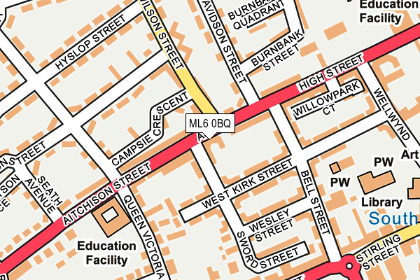 ML6 0BQ map - OS OpenMap – Local (Ordnance Survey) ML6 0BQ map - OS OpenMap – Local (Ordnance Survey)