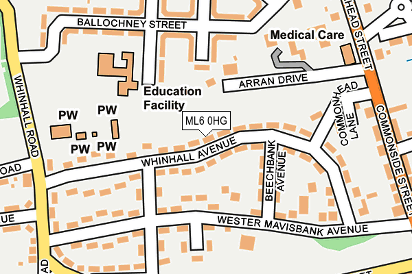 ML6 0HG map - OS OpenMap – Local (Ordnance Survey) ML6 0HG map - OS OpenMap – Local (Ordnance Survey)