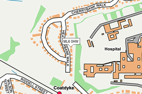 ML6 0HW map - OS OpenMap – Local (Ordnance Survey) ML6 0HW map - OS OpenMap – Local (Ordnance Survey)