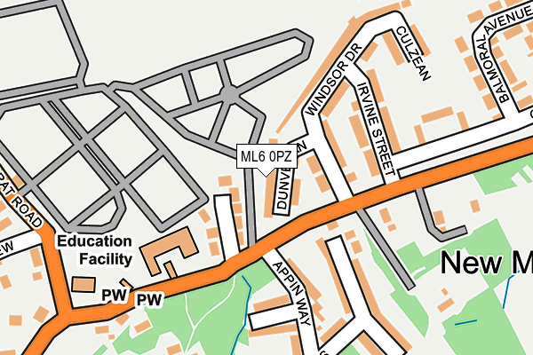 ML6 0PZ map - OS OpenMap – Local (Ordnance Survey) ML6 0PZ map - OS OpenMap – Local (Ordnance Survey)