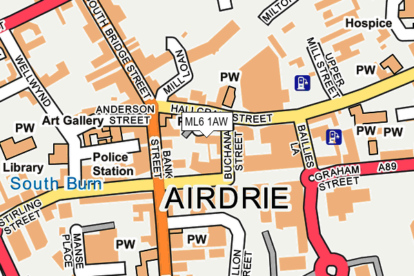 ML6 1AW map - OS OpenMap – Local (Ordnance Survey) ML6 1AW map - OS OpenMap – Local (Ordnance Survey)