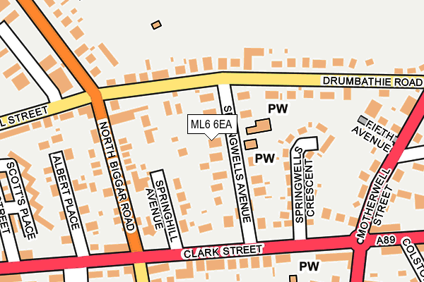 ML6 6EA map - OS OpenMap – Local (Ordnance Survey) ML6 6EA map - OS OpenMap – Local (Ordnance Survey)