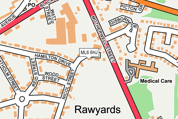 ML6 6HJ map - OS OpenMap – Local (Ordnance Survey) ML6 6HJ map - OS OpenMap – Local (Ordnance Survey)