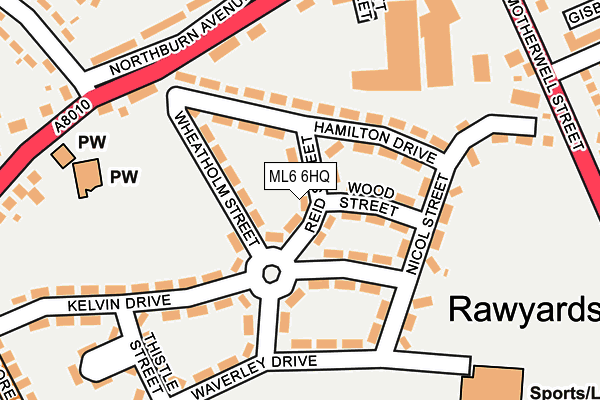 ML6 6HQ map - OS OpenMap – Local (Ordnance Survey)