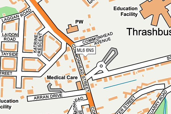 ML6 6NS map - OS OpenMap – Local (Ordnance Survey) ML6 6NS map - OS OpenMap – Local (Ordnance Survey)