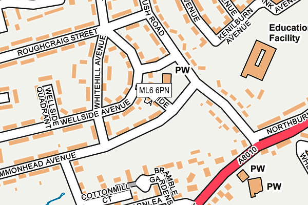 ML6 6PN map - OS OpenMap – Local (Ordnance Survey)