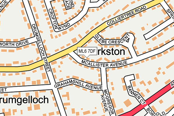ML6 7DF map - OS OpenMap – Local (Ordnance Survey)