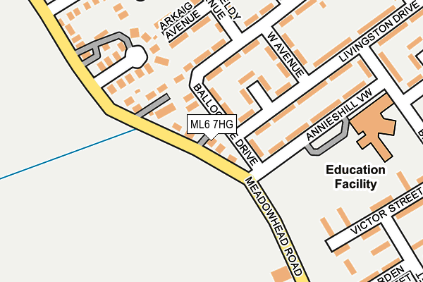 ML6 7HG map - OS OpenMap – Local (Ordnance Survey) ML6 7HG map - OS OpenMap – Local (Ordnance Survey)