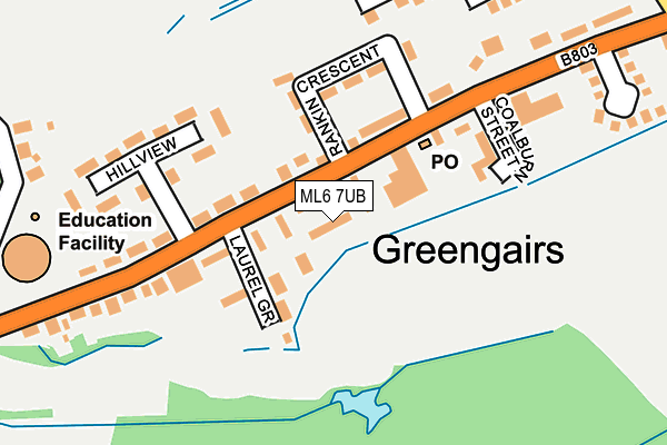 ML6 7UB map - OS OpenMap – Local (Ordnance Survey)