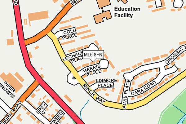 ML6 8FN map - OS OpenMap – Local (Ordnance Survey) ML6 8FN map - OS OpenMap – Local (Ordnance Survey)