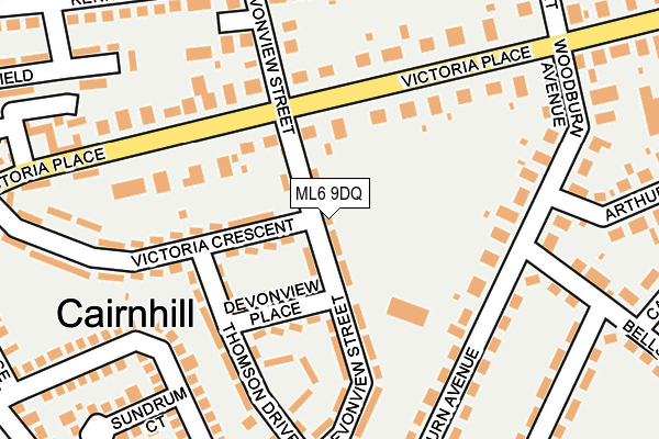 ML6 9DQ map - OS OpenMap – Local (Ordnance Survey) ML6 9DQ map - OS OpenMap – Local (Ordnance Survey)