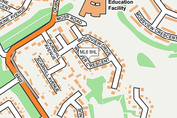 ML6 9HL map - OS OpenMap – Local (Ordnance Survey) ML6 9HL map - OS OpenMap – Local (Ordnance Survey)