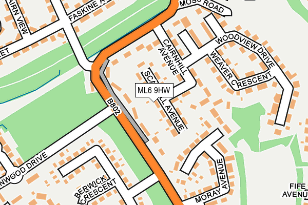 ML6 9HW map - OS OpenMap – Local (Ordnance Survey) ML6 9HW map - OS OpenMap – Local (Ordnance Survey)