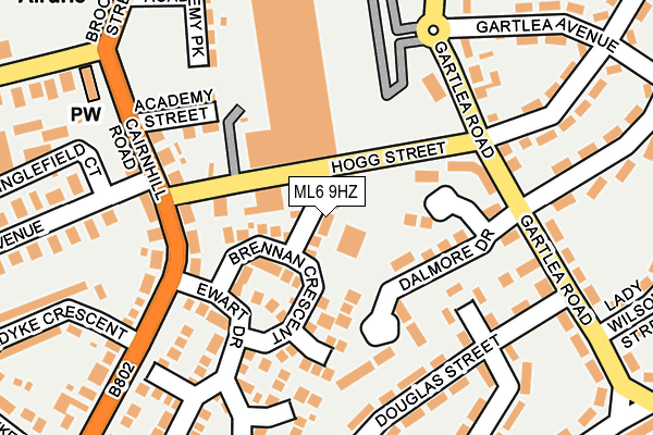 ML6 9HZ map - OS OpenMap – Local (Ordnance Survey) ML6 9HZ map - OS OpenMap – Local (Ordnance Survey)