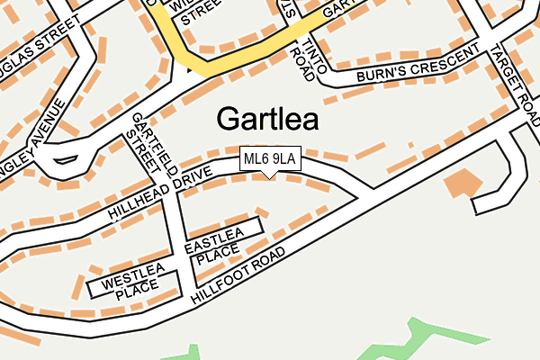 ML6 9LA map - OS OpenMap – Local (Ordnance Survey) ML6 9LA map - OS OpenMap – Local (Ordnance Survey)