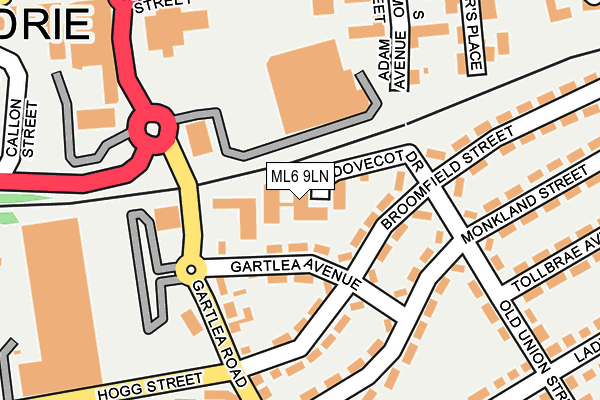 ML6 9LN map - OS OpenMap – Local (Ordnance Survey) ML6 9LN map - OS OpenMap – Local (Ordnance Survey)