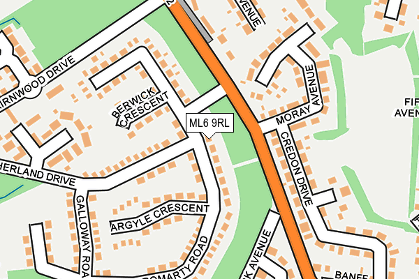 ML6 9RL map - OS OpenMap – Local (Ordnance Survey)