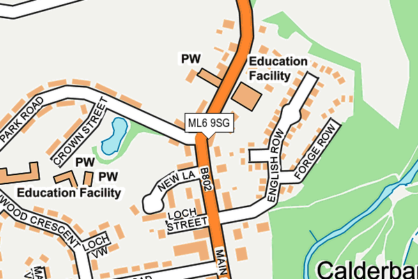 ML6 9SG map - OS OpenMap – Local (Ordnance Survey)