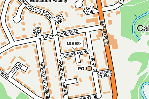 ML6 9SX map - OS OpenMap – Local (Ordnance Survey) ML6 9SX map - OS OpenMap – Local (Ordnance Survey)
