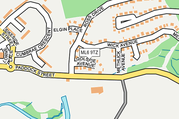 ML6 9TZ map - OS OpenMap – Local (Ordnance Survey) ML6 9TZ map - OS OpenMap – Local (Ordnance Survey)