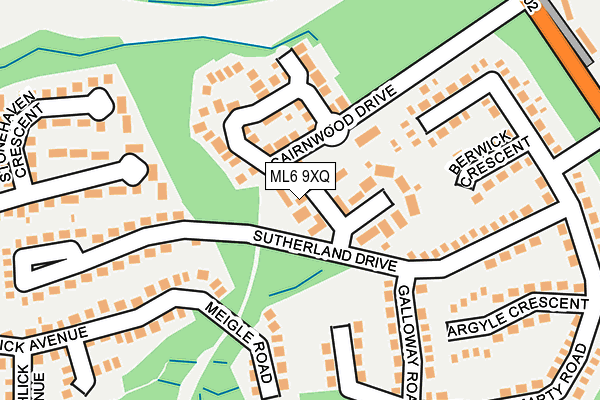 ML6 9XQ map - OS OpenMap – Local (Ordnance Survey) ML6 9XQ map - OS OpenMap – Local (Ordnance Survey)