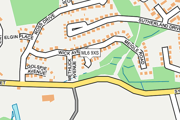 ML6 9XS map - OS OpenMap – Local (Ordnance Survey) ML6 9XS map - OS OpenMap – Local (Ordnance Survey)