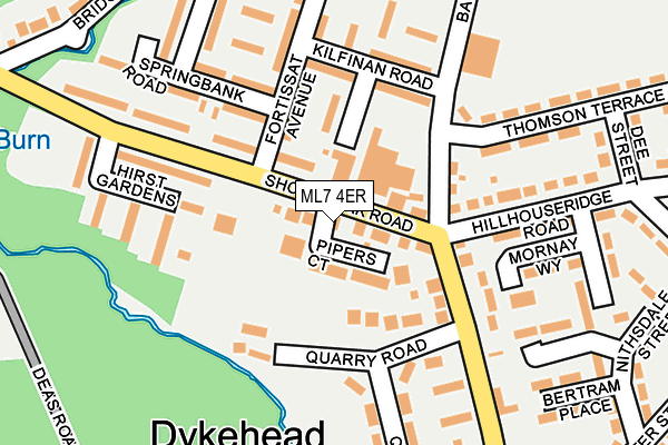 ML7 4ER map - OS OpenMap – Local (Ordnance Survey)