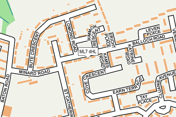 ML7 4HL map - OS OpenMap – Local (Ordnance Survey)