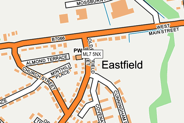 ML7 5NX map - OS OpenMap – Local (Ordnance Survey) ML7 5NX map - OS OpenMap – Local (Ordnance Survey)