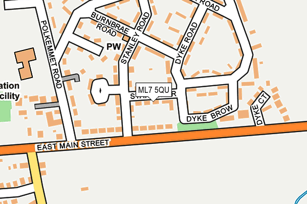 ML7 5QU map - OS OpenMap – Local (Ordnance Survey) ML7 5QU map - OS OpenMap – Local (Ordnance Survey)