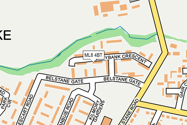 ML8 4BT map - OS OpenMap – Local (Ordnance Survey) ML8 4BT map - OS OpenMap – Local (Ordnance Survey)