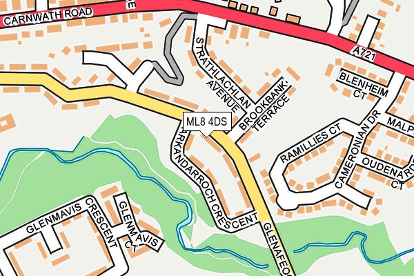 ML8 4DS map - OS OpenMap – Local (Ordnance Survey) ML8 4DS map - OS OpenMap – Local (Ordnance Survey)