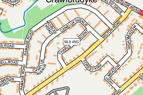 ML8 4NG map - OS OpenMap – Local (Ordnance Survey) ML8 4NG map - OS OpenMap – Local (Ordnance Survey)