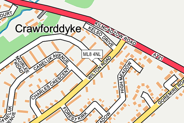 ML8 4NL map - OS OpenMap – Local (Ordnance Survey) ML8 4NL map - OS OpenMap – Local (Ordnance Survey)