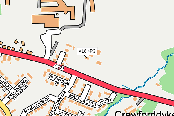 ML8 4PG map - OS OpenMap – Local (Ordnance Survey) ML8 4PG map - OS OpenMap – Local (Ordnance Survey)