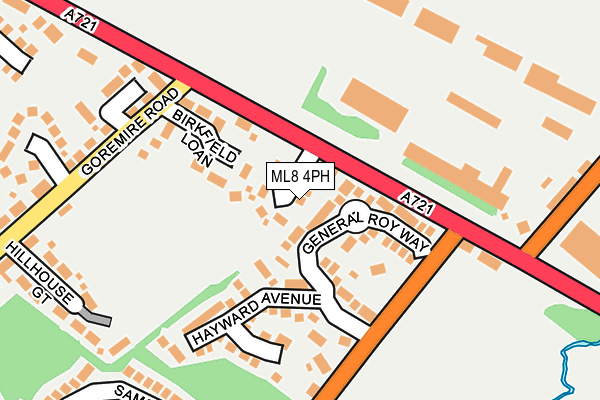 ML8 4PH map - OS OpenMap – Local (Ordnance Survey) ML8 4PH map - OS OpenMap – Local (Ordnance Survey)