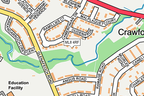 ML8 4RF map - OS OpenMap – Local (Ordnance Survey) ML8 4RF map - OS OpenMap – Local (Ordnance Survey)