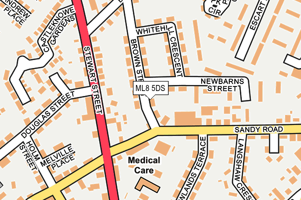 ML8 5DS map - OS OpenMap – Local (Ordnance Survey) ML8 5DS map - OS OpenMap – Local (Ordnance Survey)