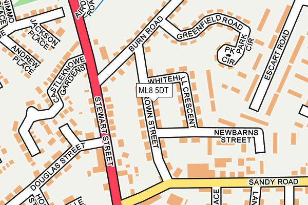ML8 5DT map - OS OpenMap – Local (Ordnance Survey) ML8 5DT map - OS OpenMap – Local (Ordnance Survey)