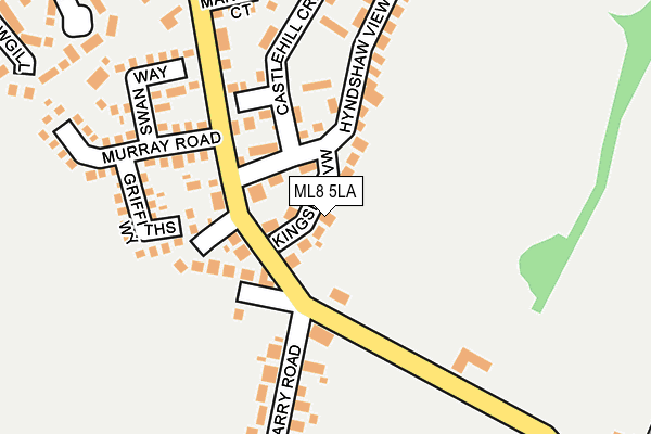 ML8 5LA map - OS OpenMap – Local (Ordnance Survey) ML8 5LA map - OS OpenMap – Local (Ordnance Survey)